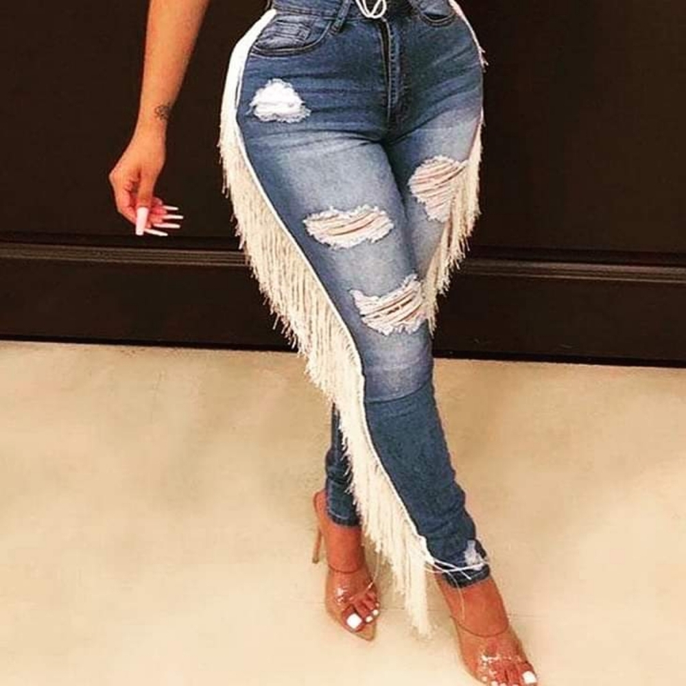 Plus size Blue jeans with